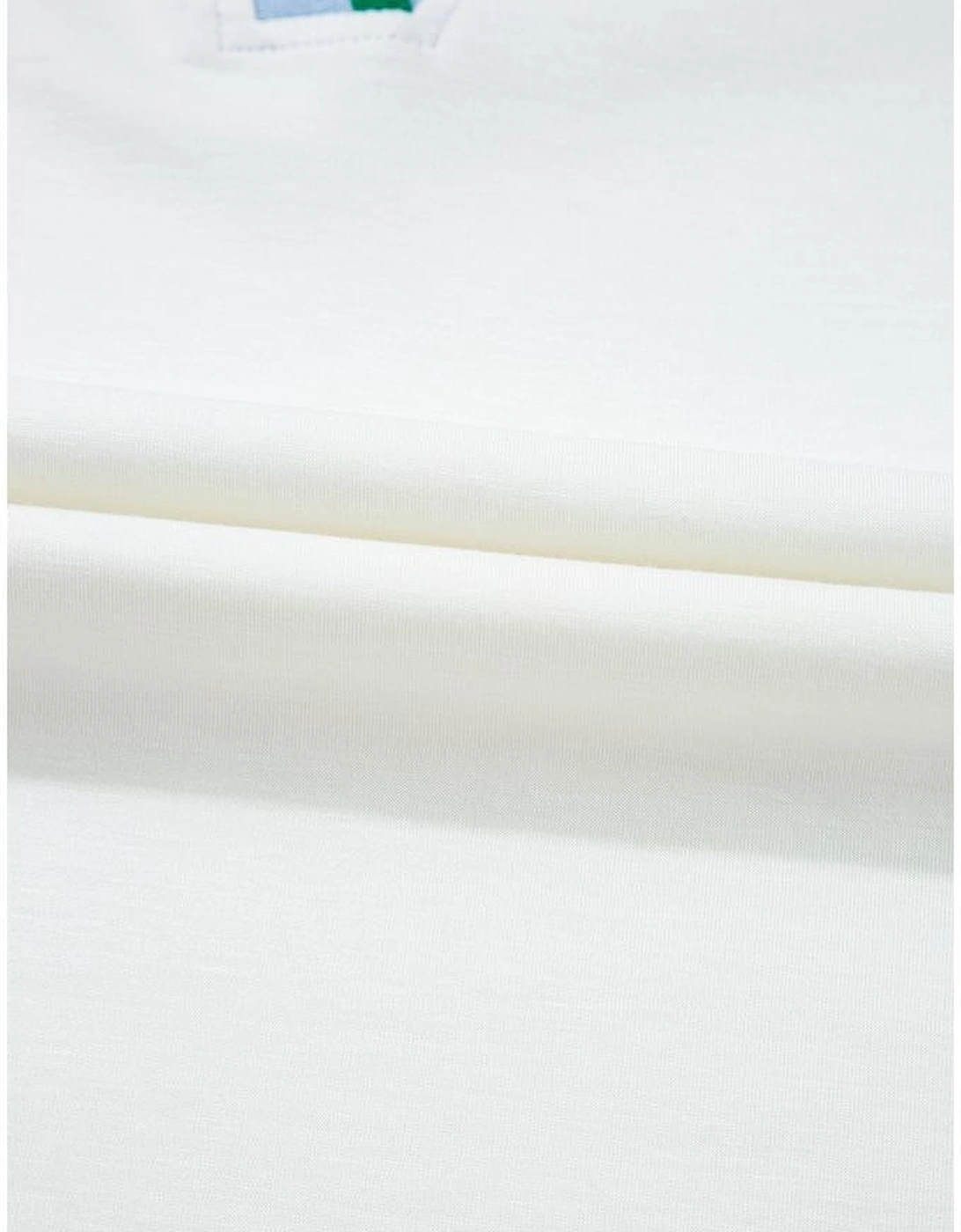 White Color Contrast Ruffled Sleeve Collared V Neck Blouse