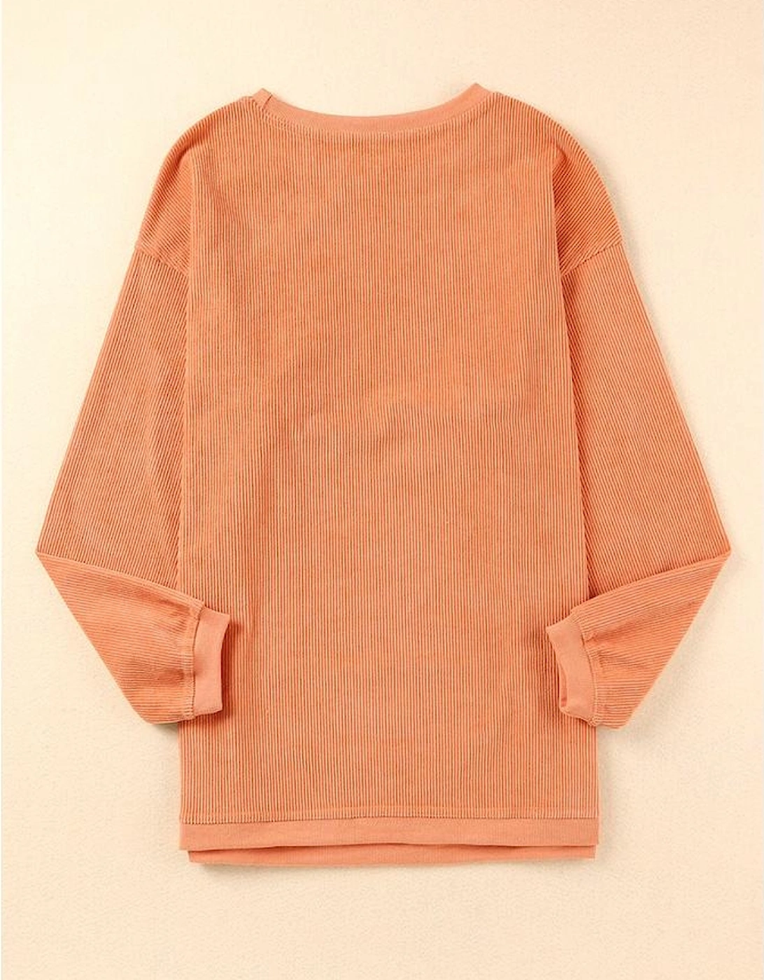 Azura Exchange Oversized Ribbed Corded Sweatshirt
