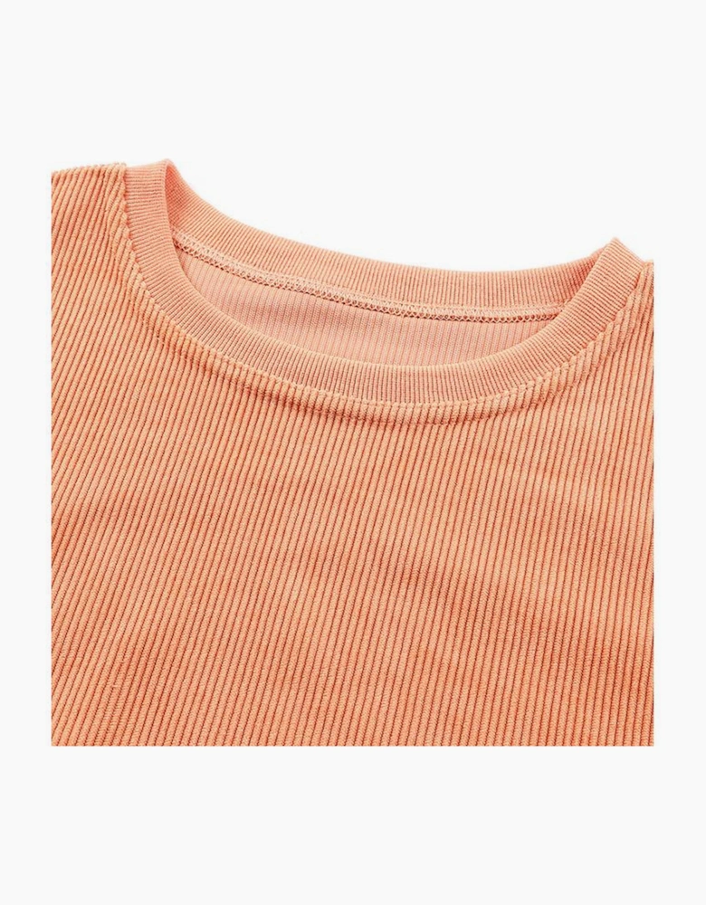 Azura Exchange Oversized Ribbed Corded Sweatshirt