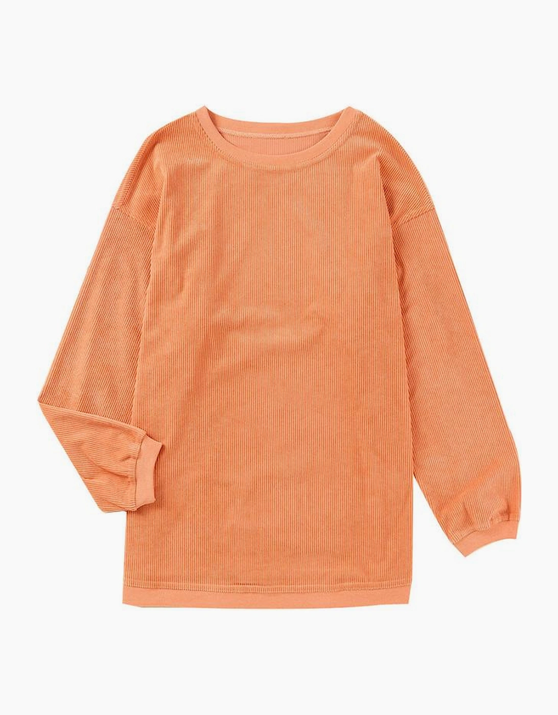 Azura Exchange Oversized Ribbed Corded Sweatshirt