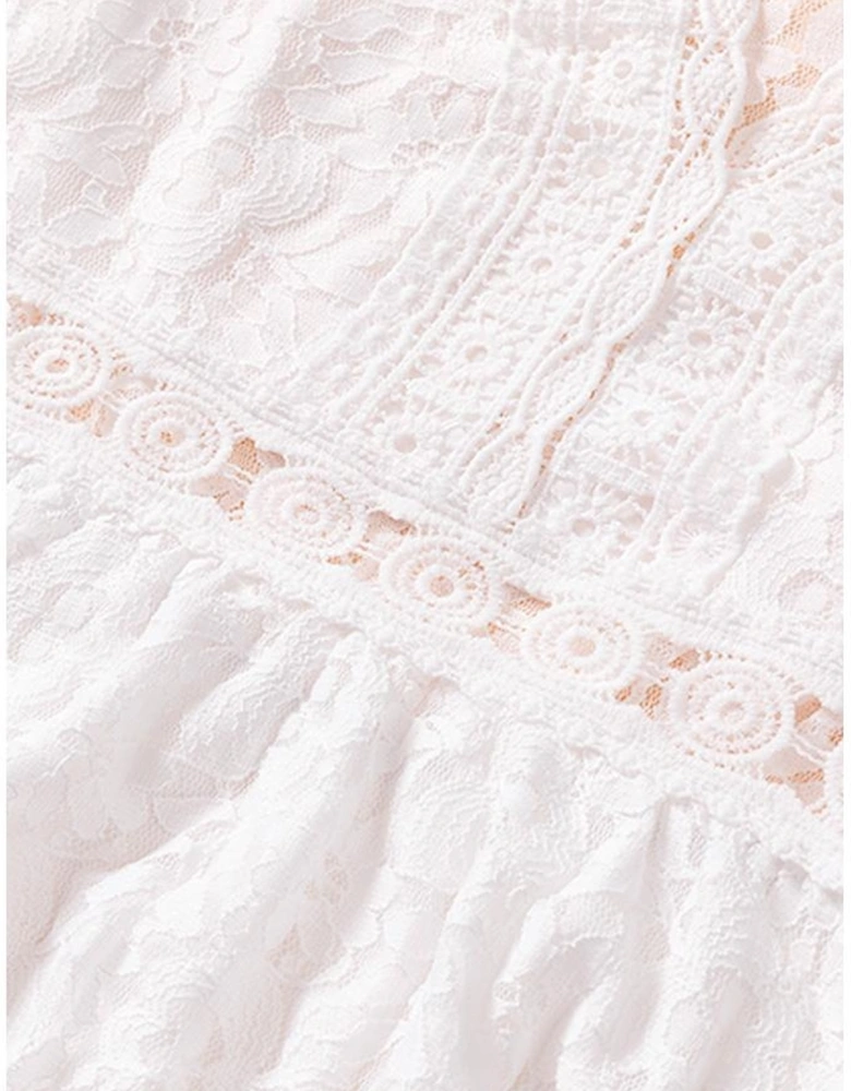 Azura Exchange Black Lace V Neck Mini Dress