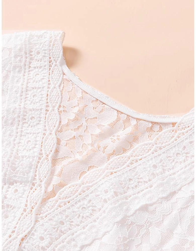 Azura Exchange Black Lace V Neck Mini Dress