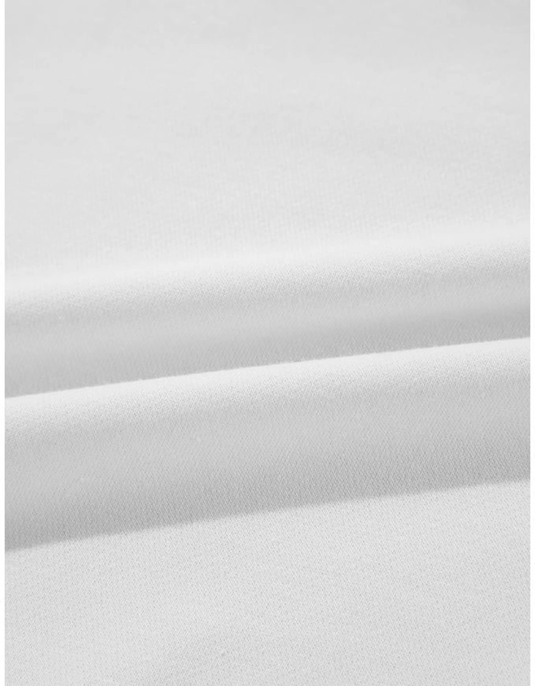 White BIRTHDAY QUEEN Graphic Balloon Sleeve Sweatshirt