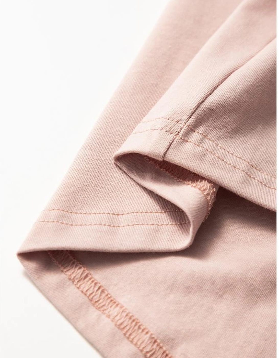 Oatmeal Frilled Trim Crew Neck Loose Fit Mini Dress