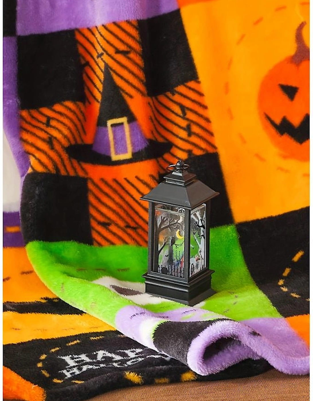 Azura Exchange Purple Halloween Patten Checkerboard Flannel Large Blanket, 8 of 7