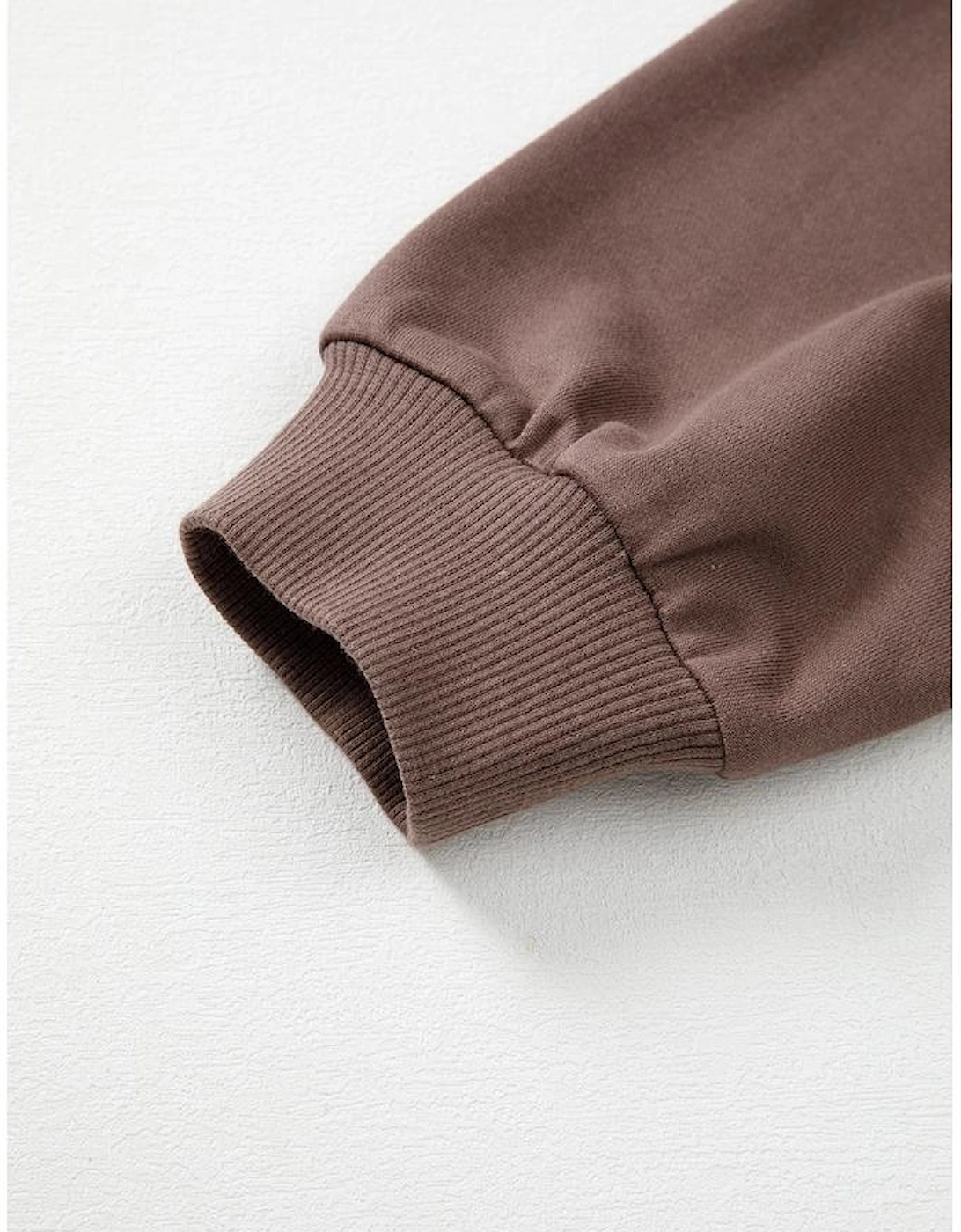 Dark Khaki Color Block Drop Shoulder Pullover Casual Sweatshirt