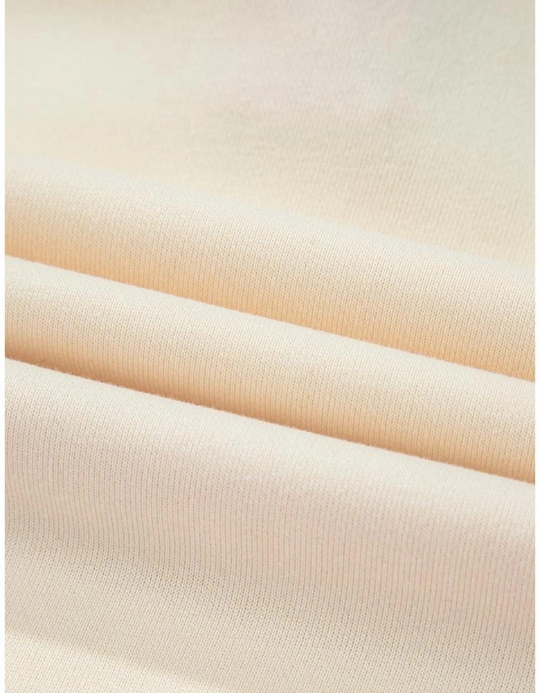 Pink Stripe Colorblock Patchwork Collared French Terry Knit Top