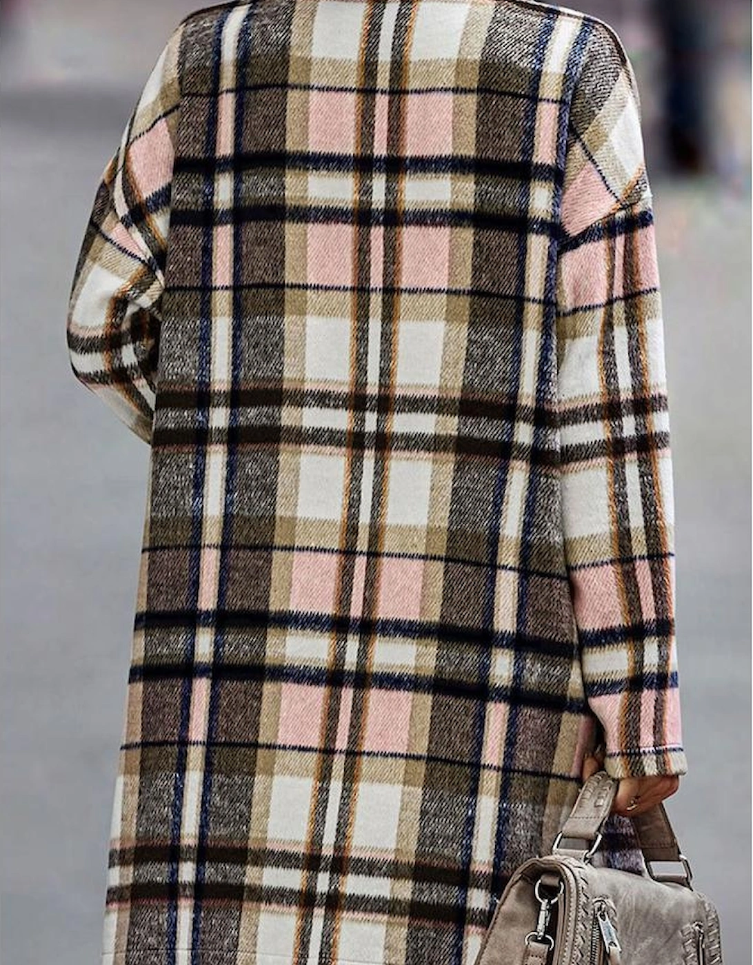 Pink Plaid Button Up Lapel Jacket, 12 of 11