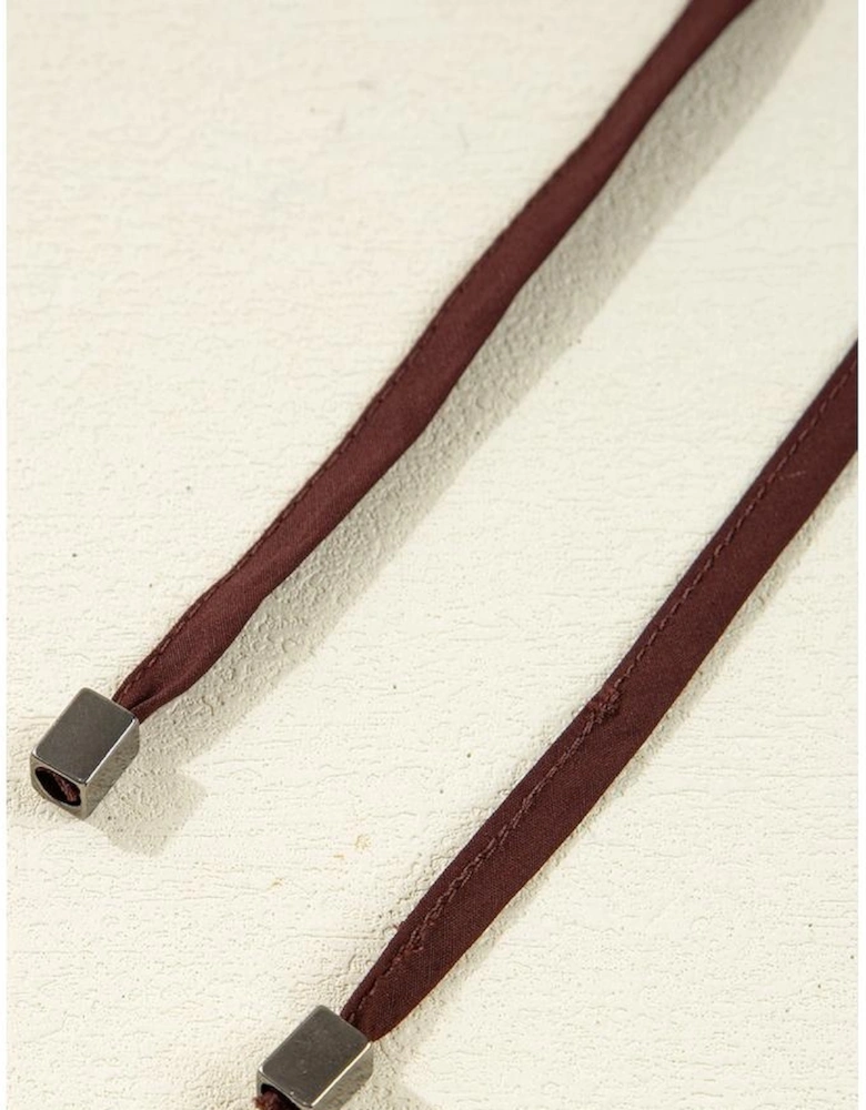 Green Leaves Print Contrast Trim V Neck Shirred Puff Sleeve Blouse