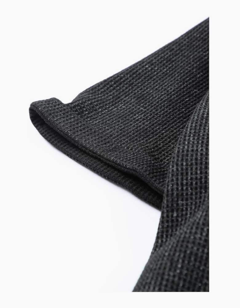 Gray High Low Cuffed Tee