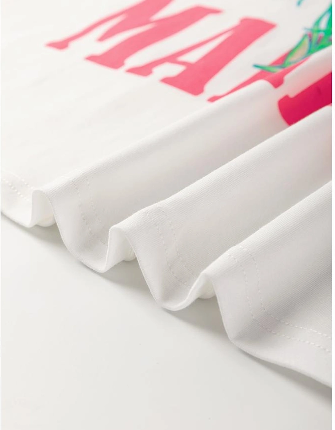 White FLOWER MARKET Graphic T Shirt