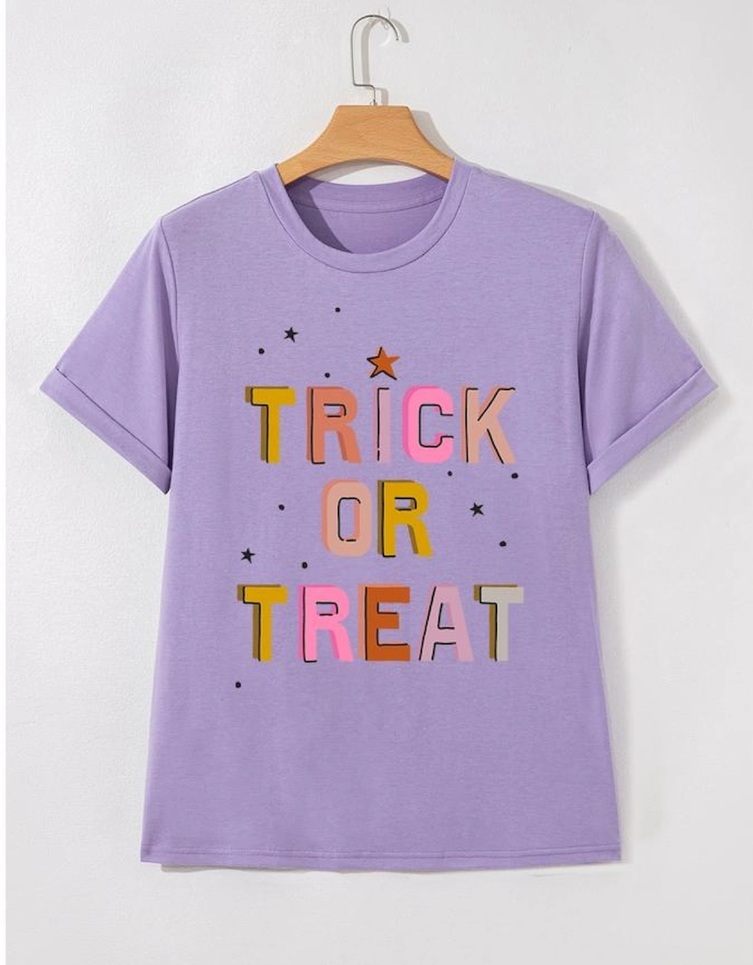 Wisteria TRICK OR TREAT Halloween Fashion Graphic T Shirt