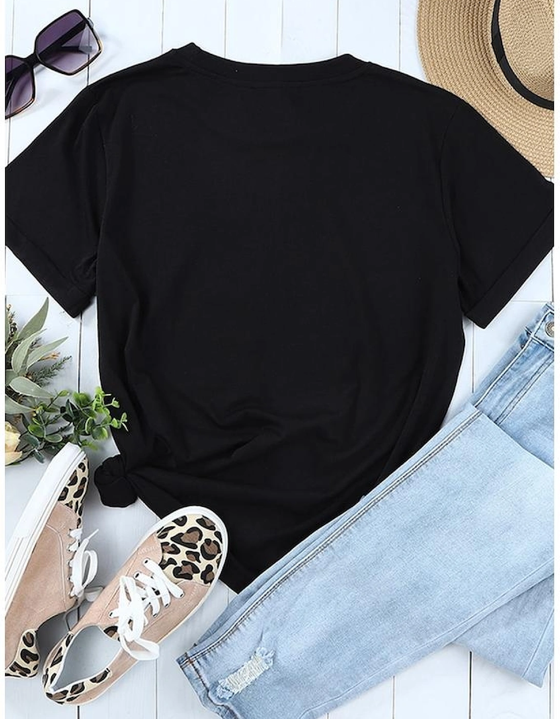 Black Western American Flag Graphic Tee