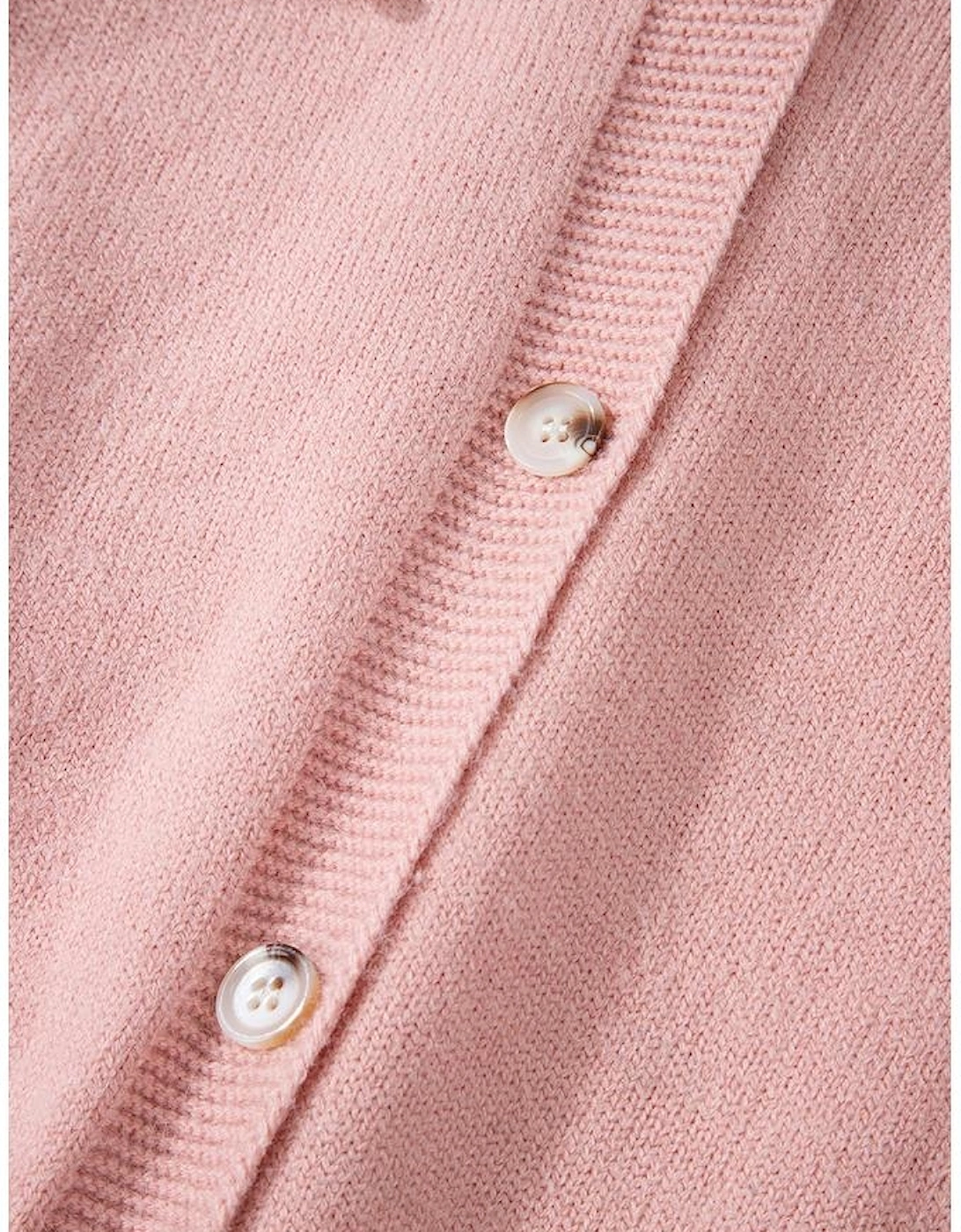 Sepia Rose Textured Knit Pearl Beaded Button Up Cardigan