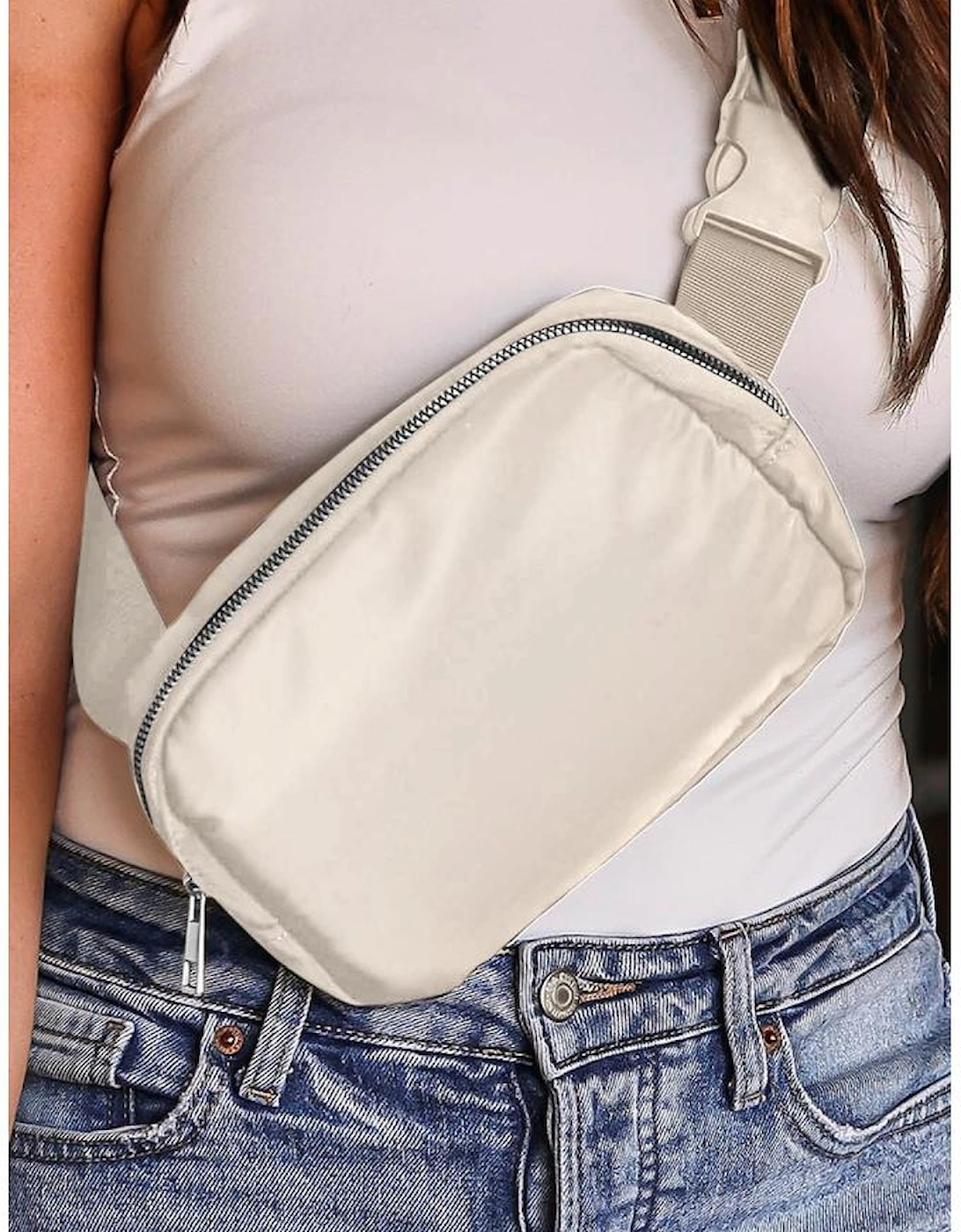 Casual Waterproof Zipped Crossbody Chest Bag 20*5*14cm