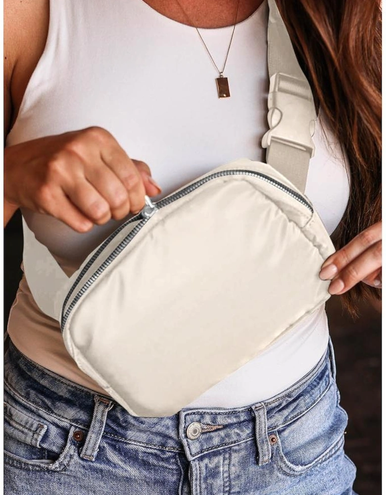 Casual Waterproof Zipped Crossbody Chest Bag 20*5*14cm