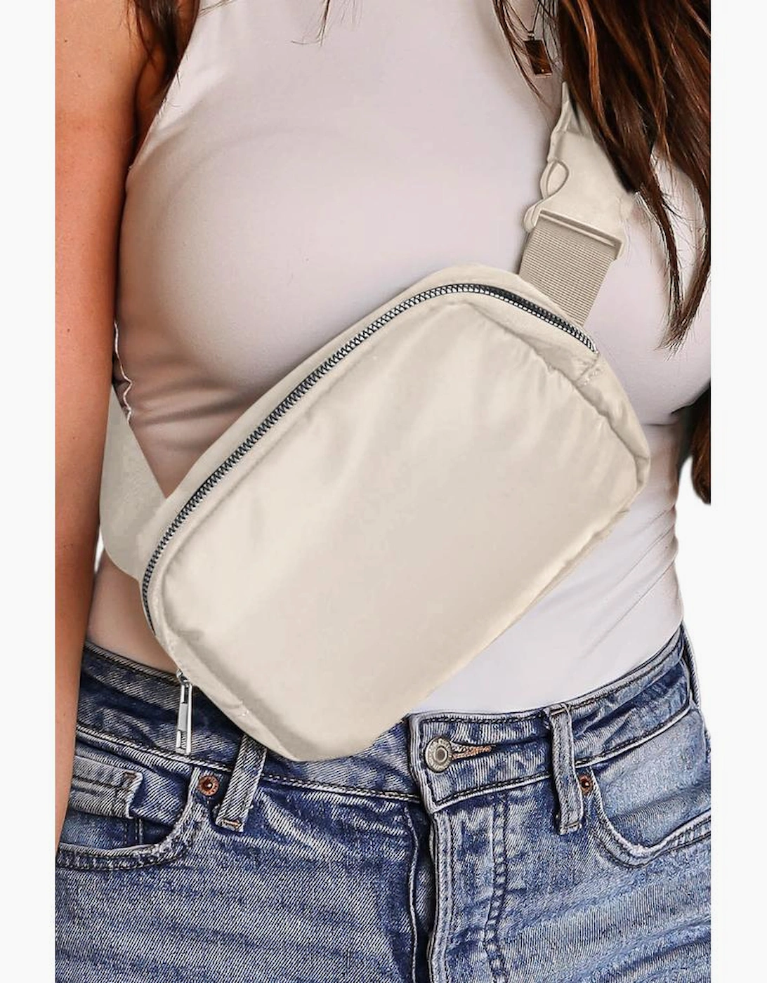 Casual Waterproof Zipped Crossbody Chest Bag 20*5*14cm