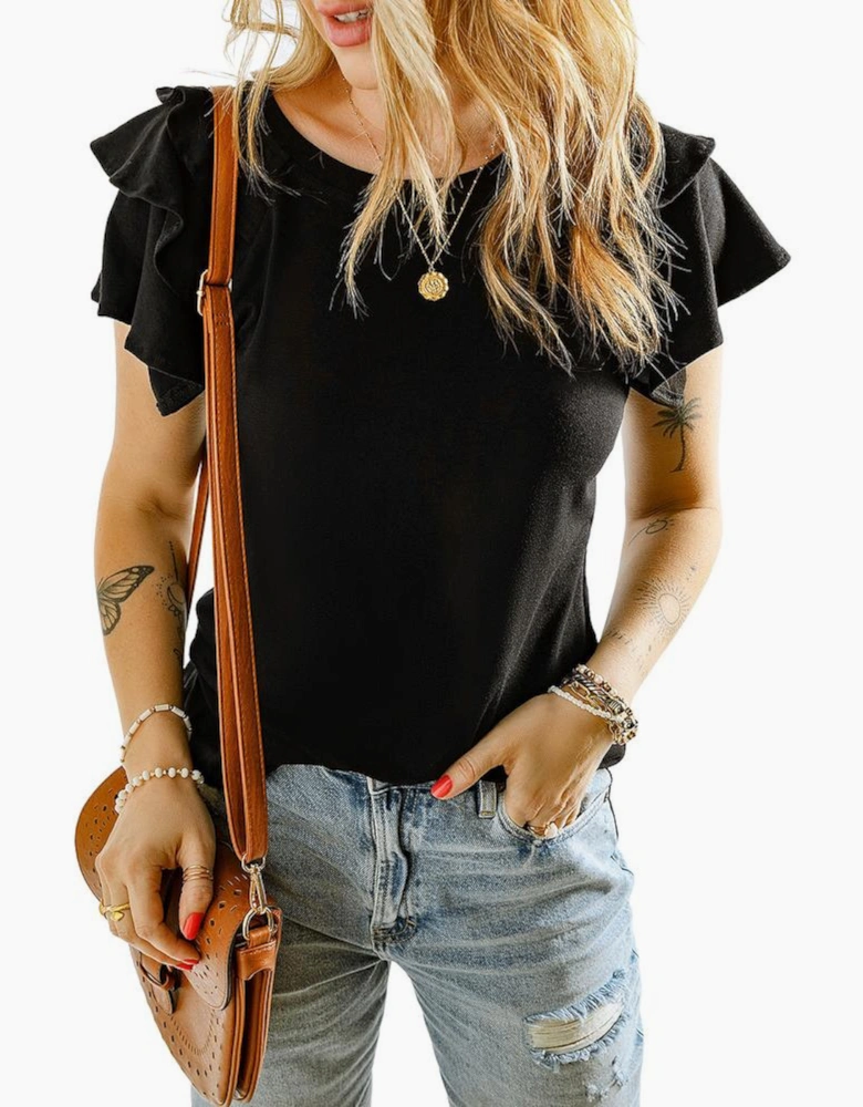 Azura Exchange Womens Casual Short Sleeve TShirt Top