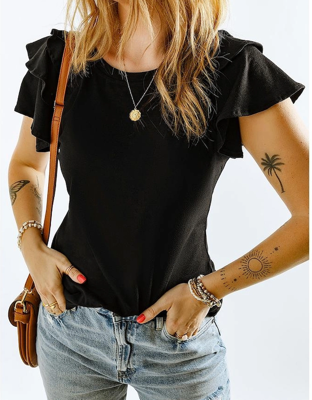 Azura Exchange Womens Casual Short Sleeve TShirt Top