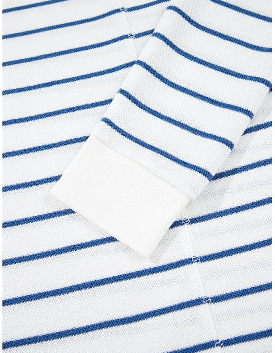 Sail Blue Striped Long Sleeve Top Drawstring Wide Leg Pants 2pcs Outfit