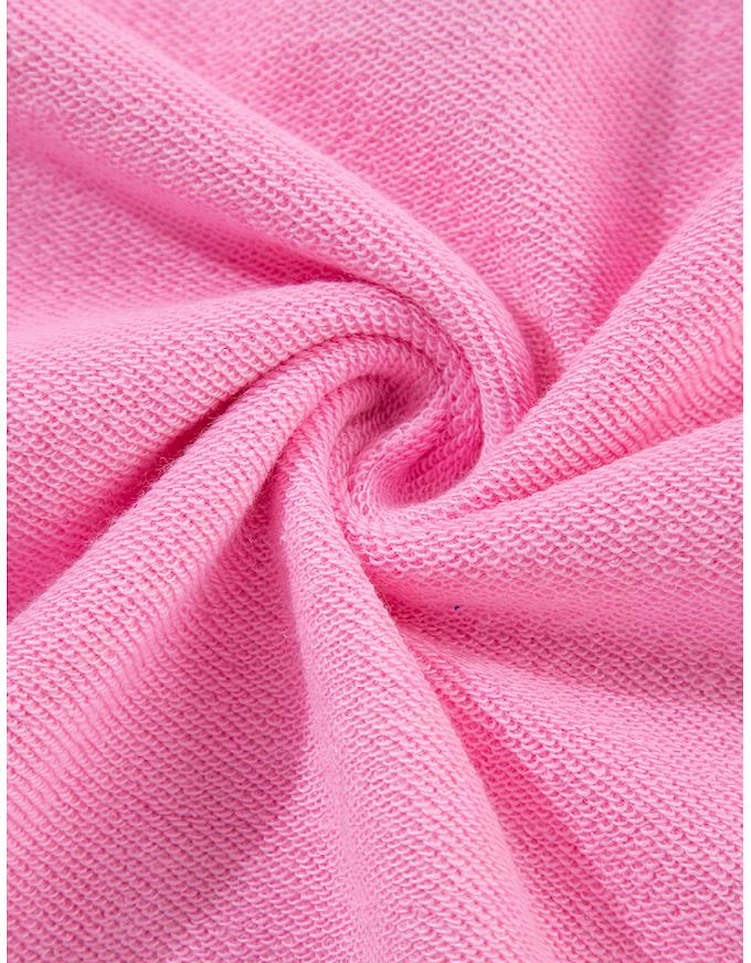 Bonbon Contrast Patchwork Pullover and Drawstring Joggers Set