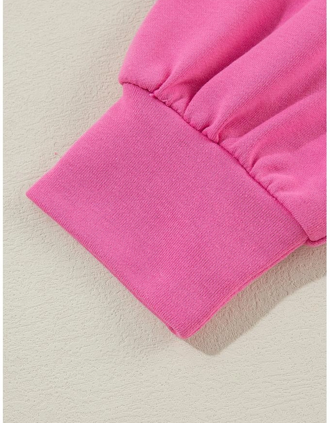 Bonbon Contrast Patchwork Pullover and Drawstring Joggers Set