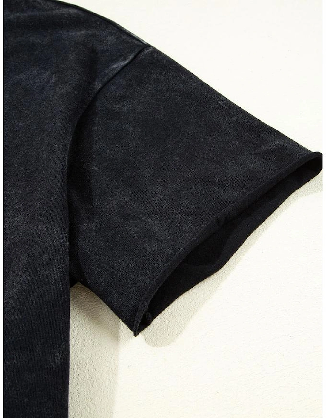 Black Western HOWDY Steer Head Print Side Slits Loose Fit T Shirt