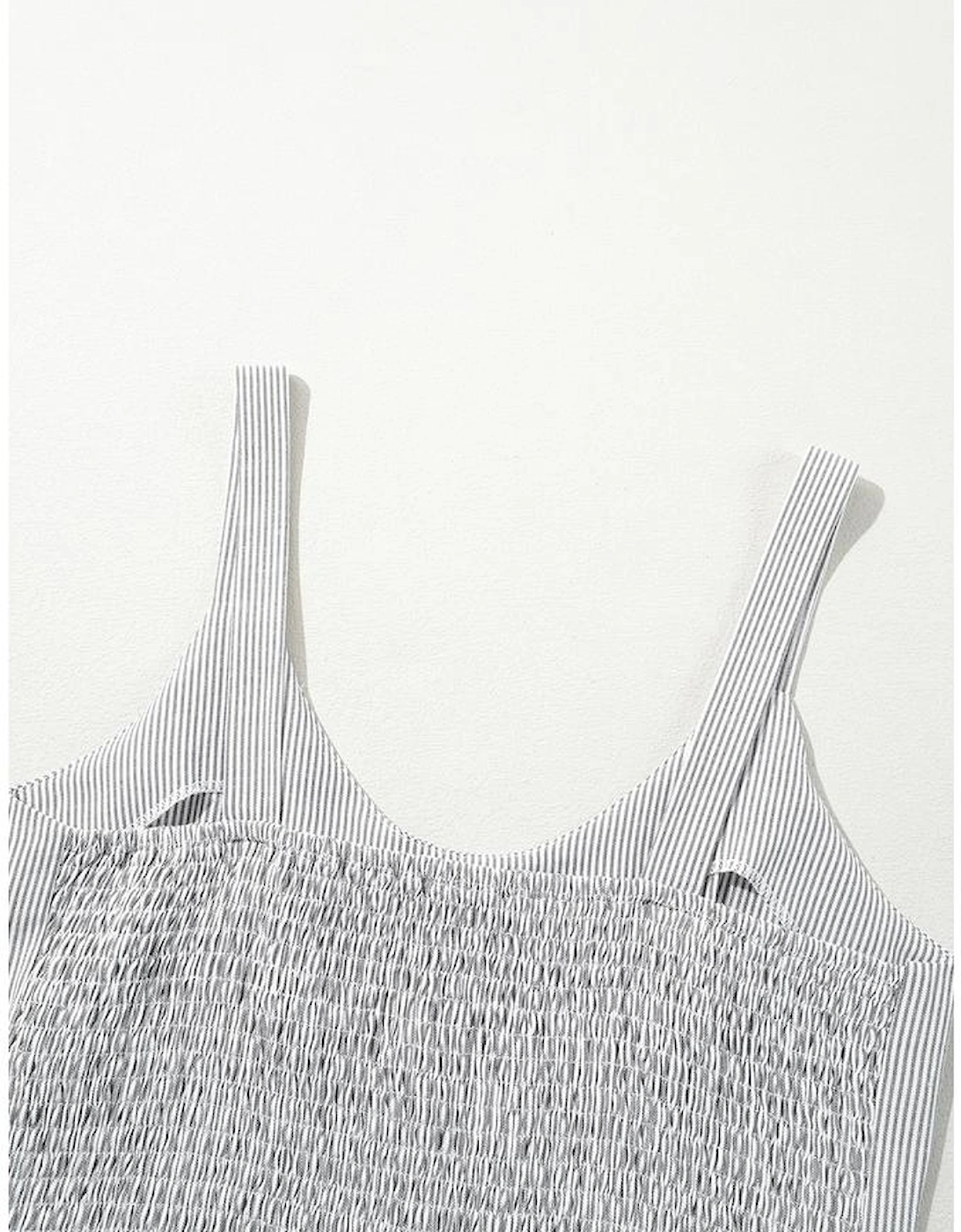 Black Stripe Half Buttoned Sleeveless Wide Leg Jumpsuit