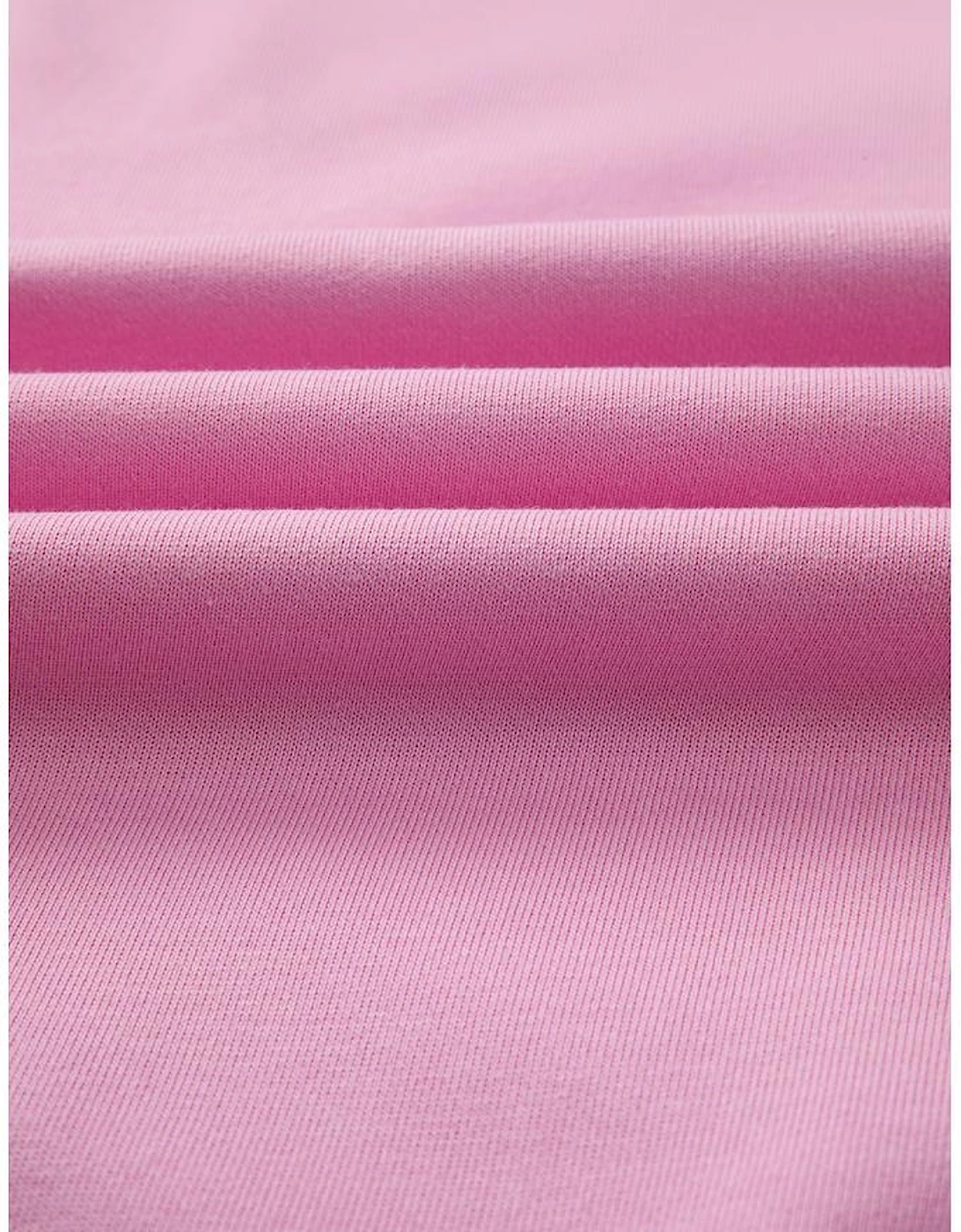 Bright Pink Lace Patched Raglan Sleeve Loose Fit Sweatshirt