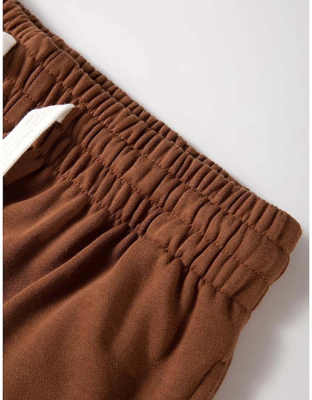 Brown Stripe Striped Drop Shoulder Pullover and Jogger Pants Set