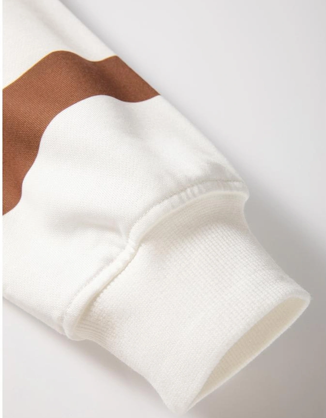 Brown Stripe Striped Drop Shoulder Pullover and Jogger Pants Set