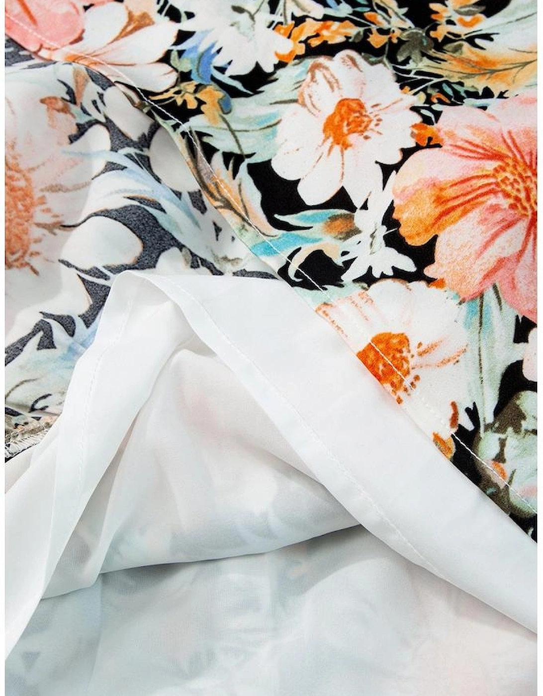 Black Boho Floral Print Knotted Halter Ruffled Maxi Dress