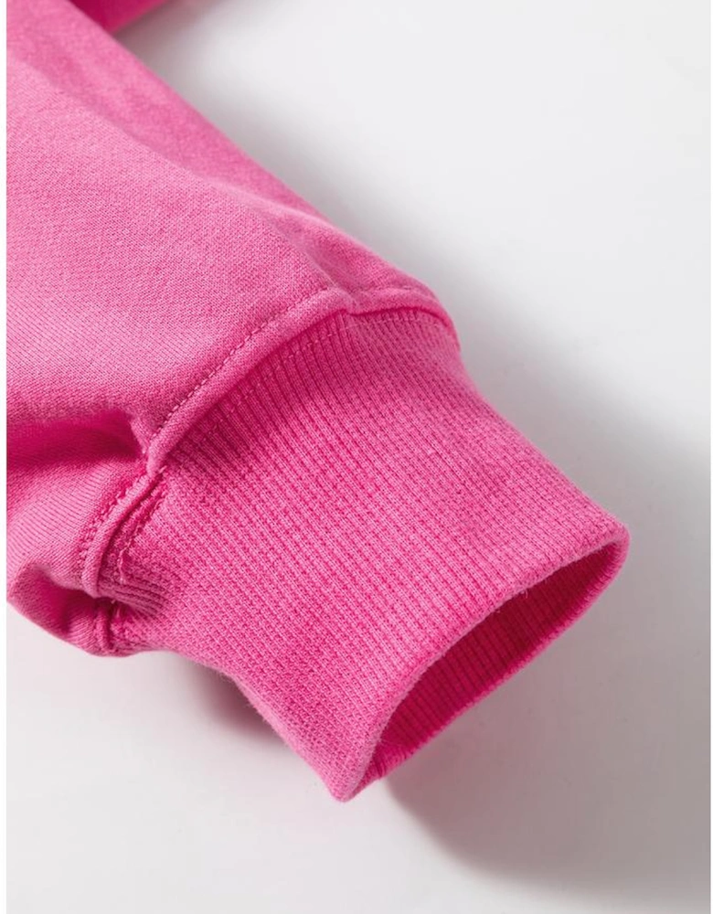 Rose Red Floral MAMA Embroidered Graphic Pullover Sweatshirt