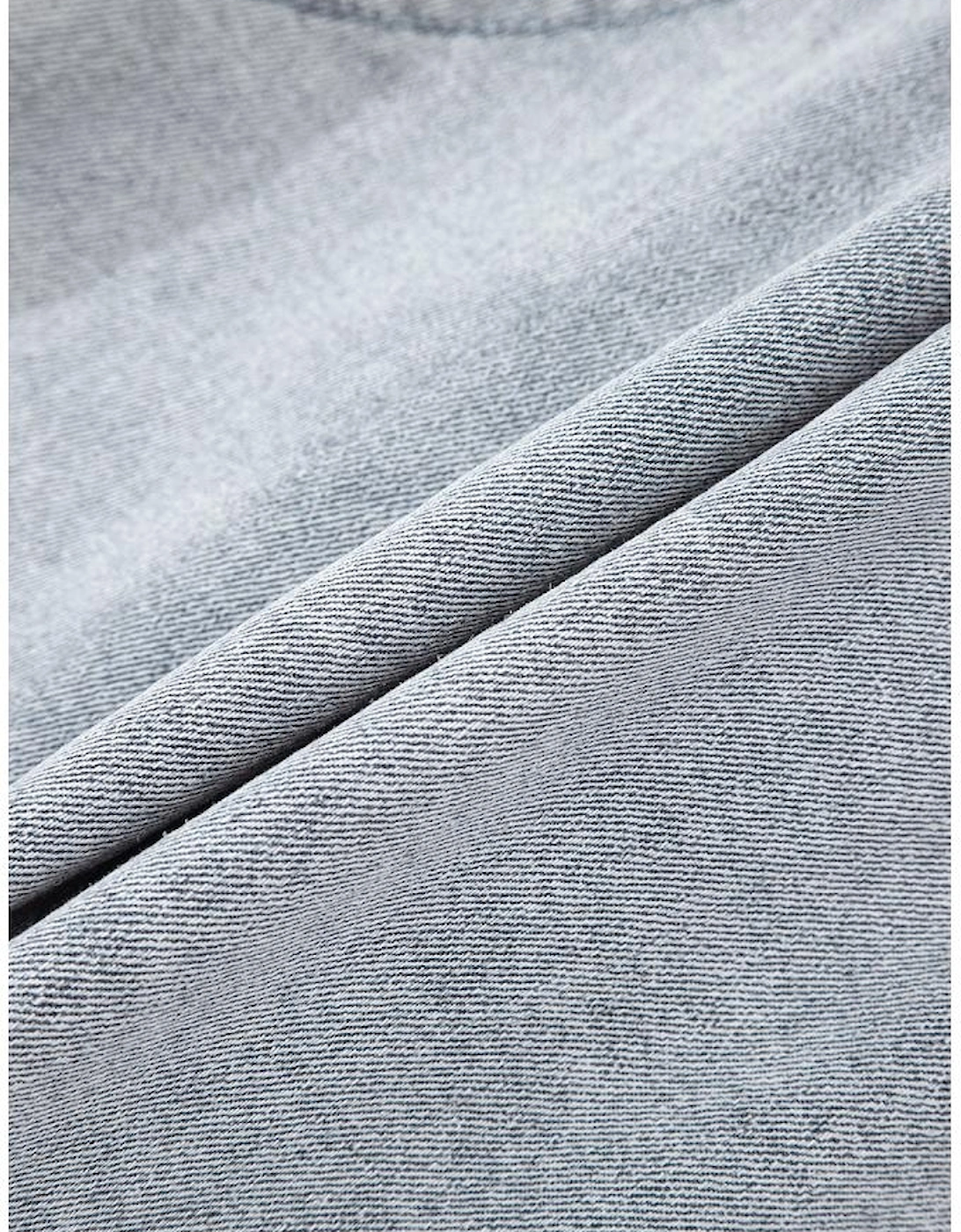 Dusk Blue Scalloped Hemline Acid Wash High Waist Denim Shorts