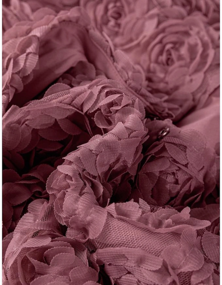 Heather Floral Textured V Neck Wrapped Sleeveless Bodysuit