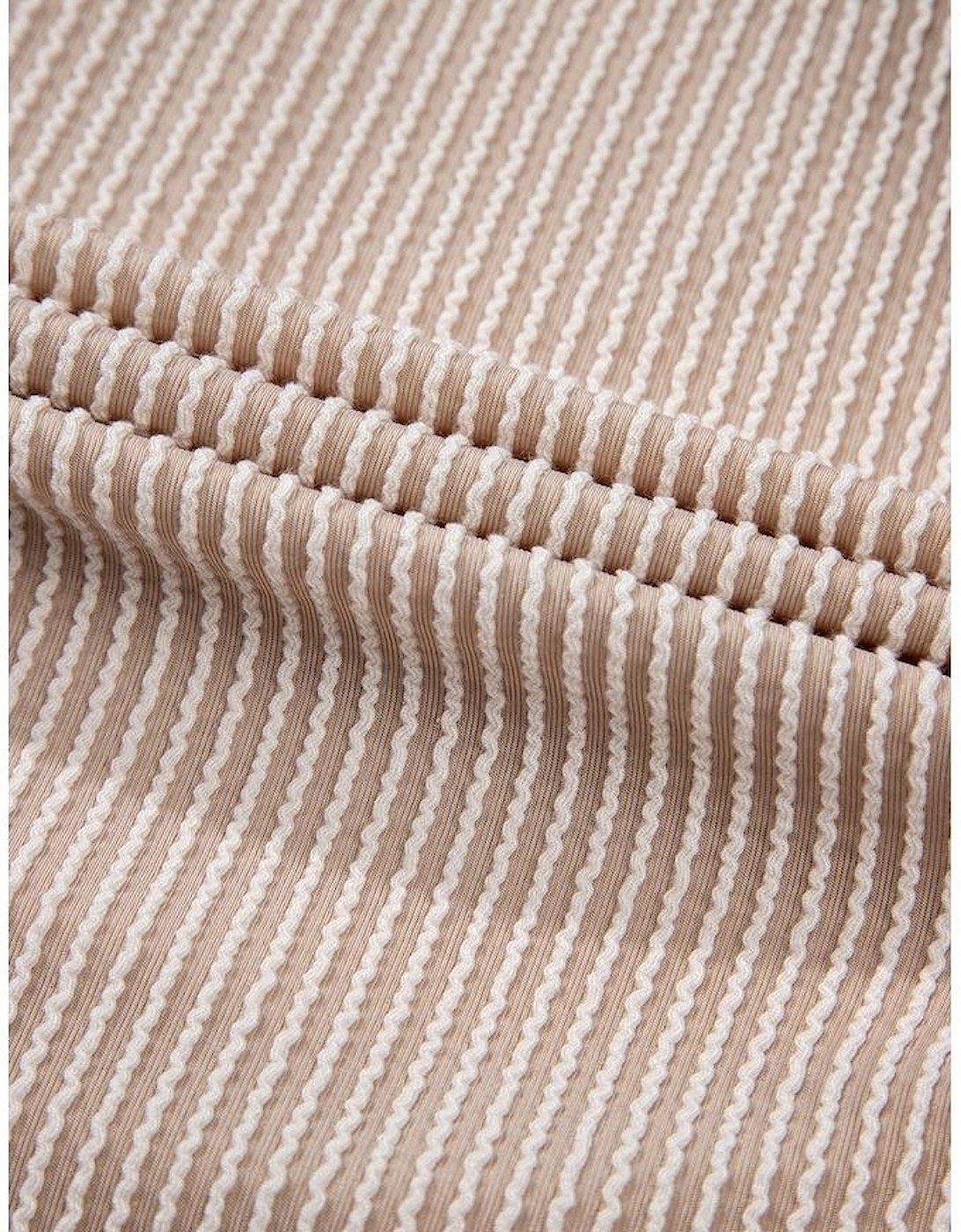 Parchment Corded Knit Side Pockets Buttoned Sleeveless Romper