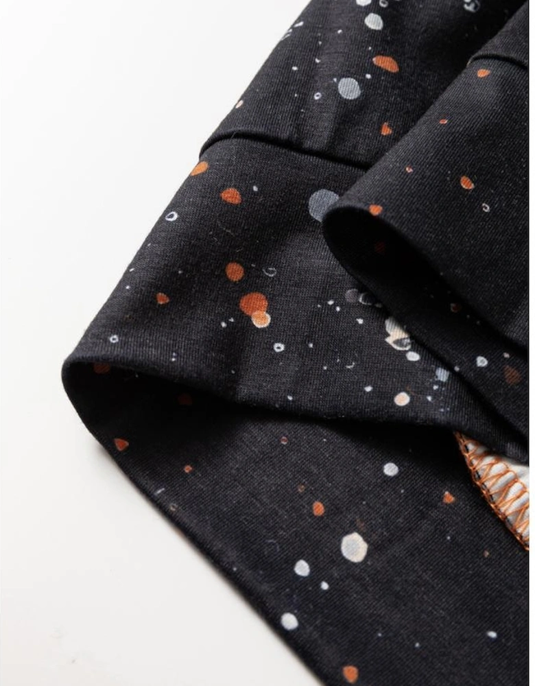 Gold Flame It's Fall Yall Halloween Pumpkin Graphic Bleached Top