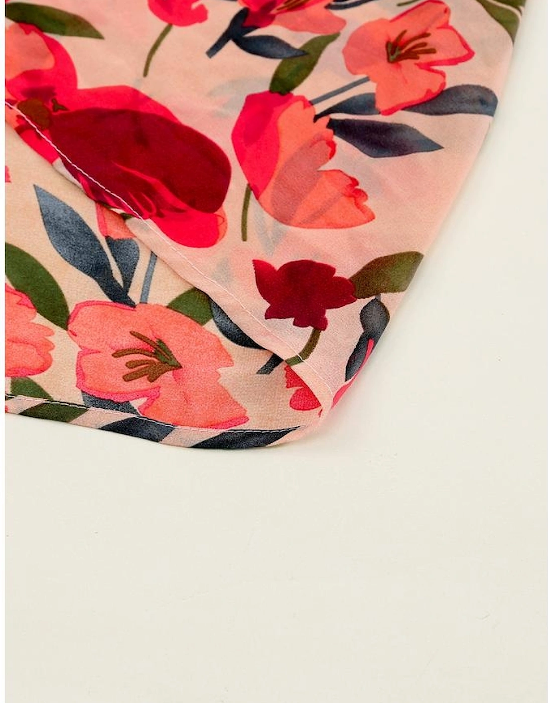 Azura Exchange Frilled Collar Long Sleeve Tiered Maxi Floral Dress