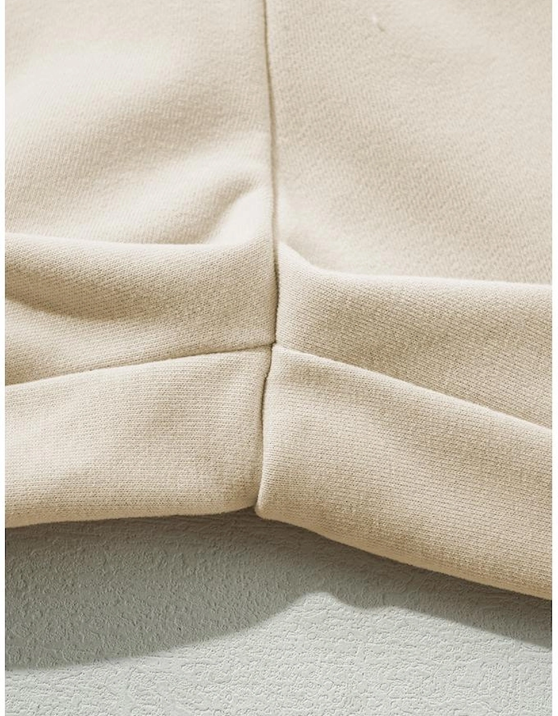 Apricot Loop Drawstring Casual Wide Leg Pants