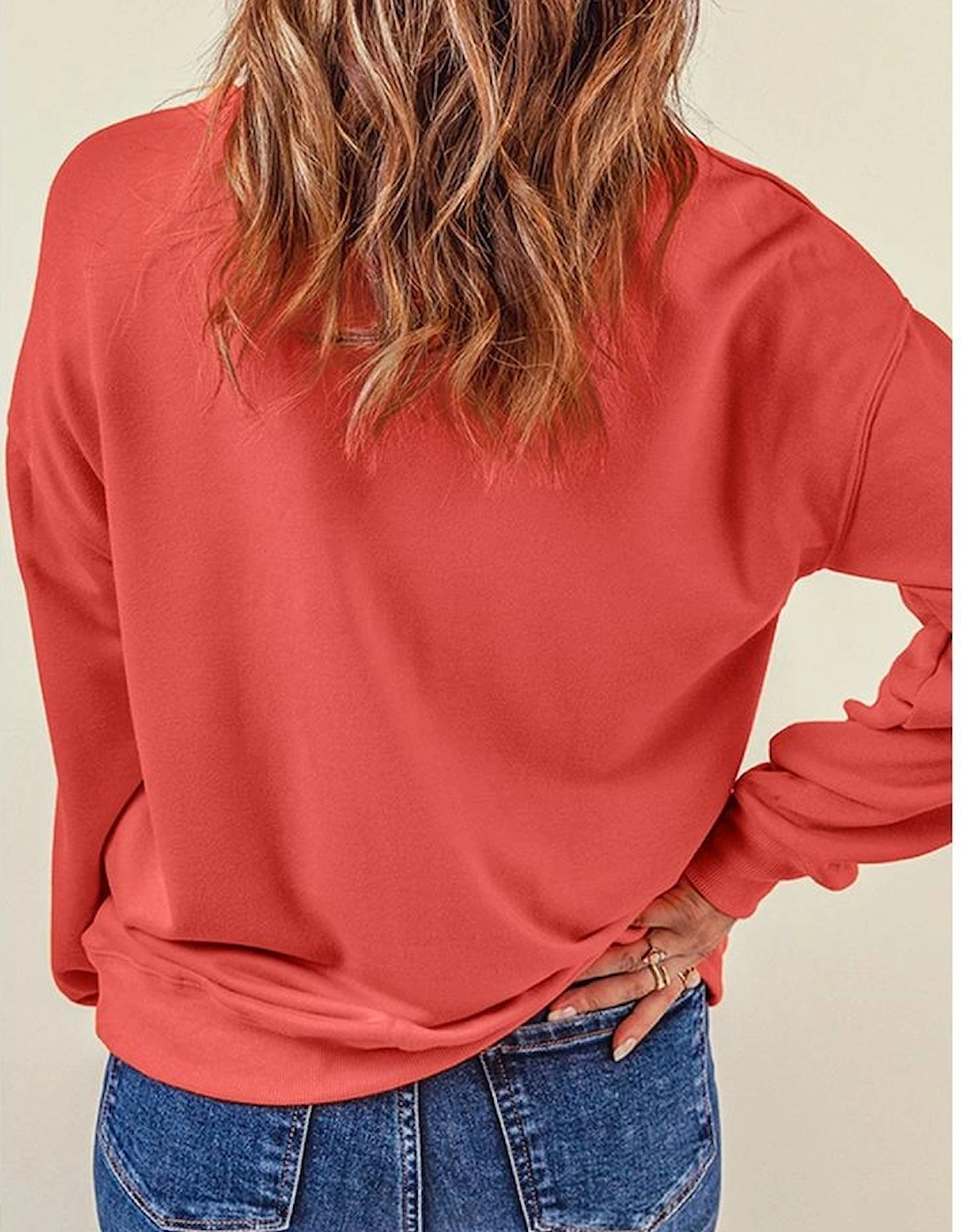 Plain Crew Neck Pullover Sweatshirt, 16 of 15