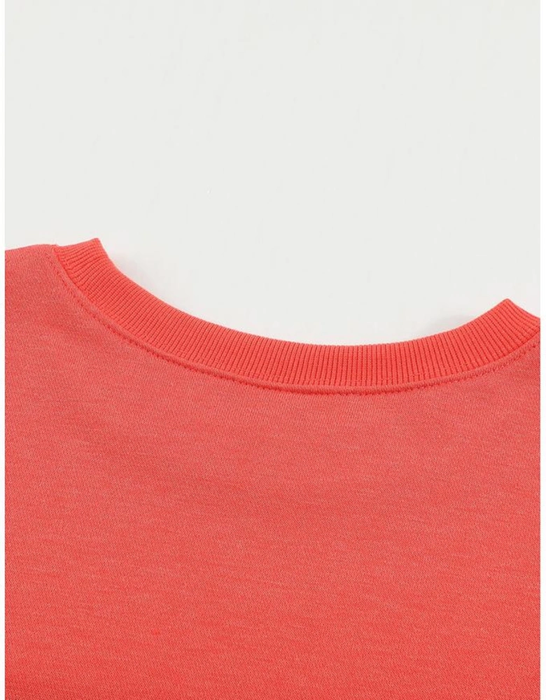 Plain Crew Neck Pullover Sweatshirt