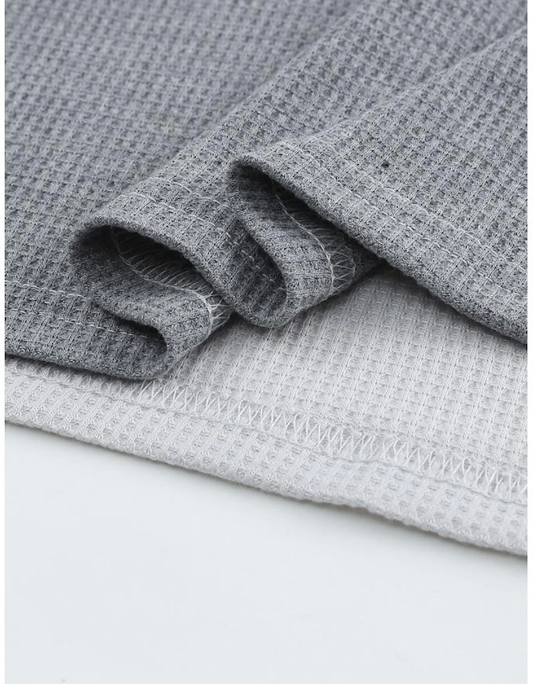 Red Wild Leopard Contrast Sleeve Colorblock Waffle Knit Top