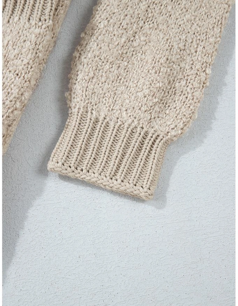 Jet Stream Collared Drop Shoulder Button Up Cardigan with Pocket