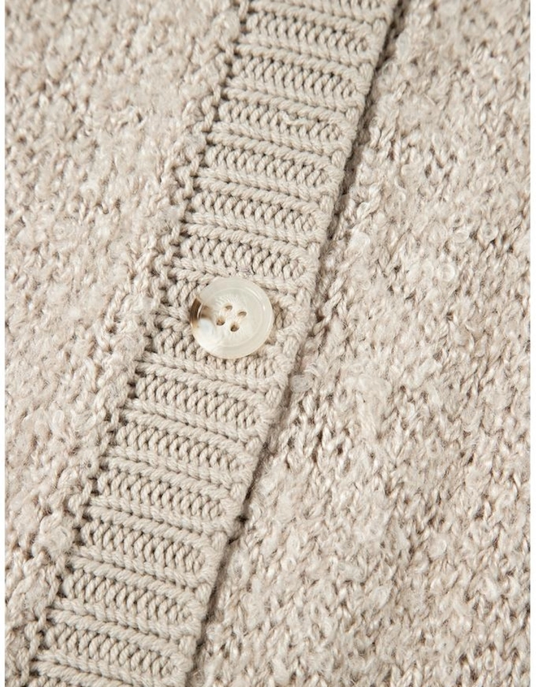 Jet Stream Collared Drop Shoulder Button Up Cardigan with Pocket