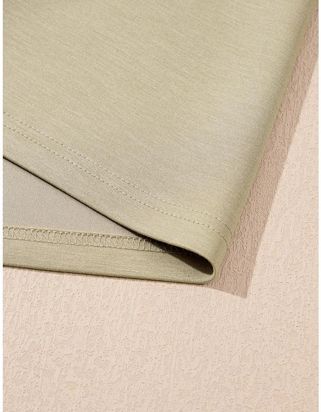 Sage Green Studded Cap Sleeve Round Neck T Shirt