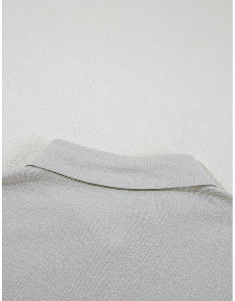 Gray 3 Pcs Crop Tank Top Shorts with Cardigan Lounge Set