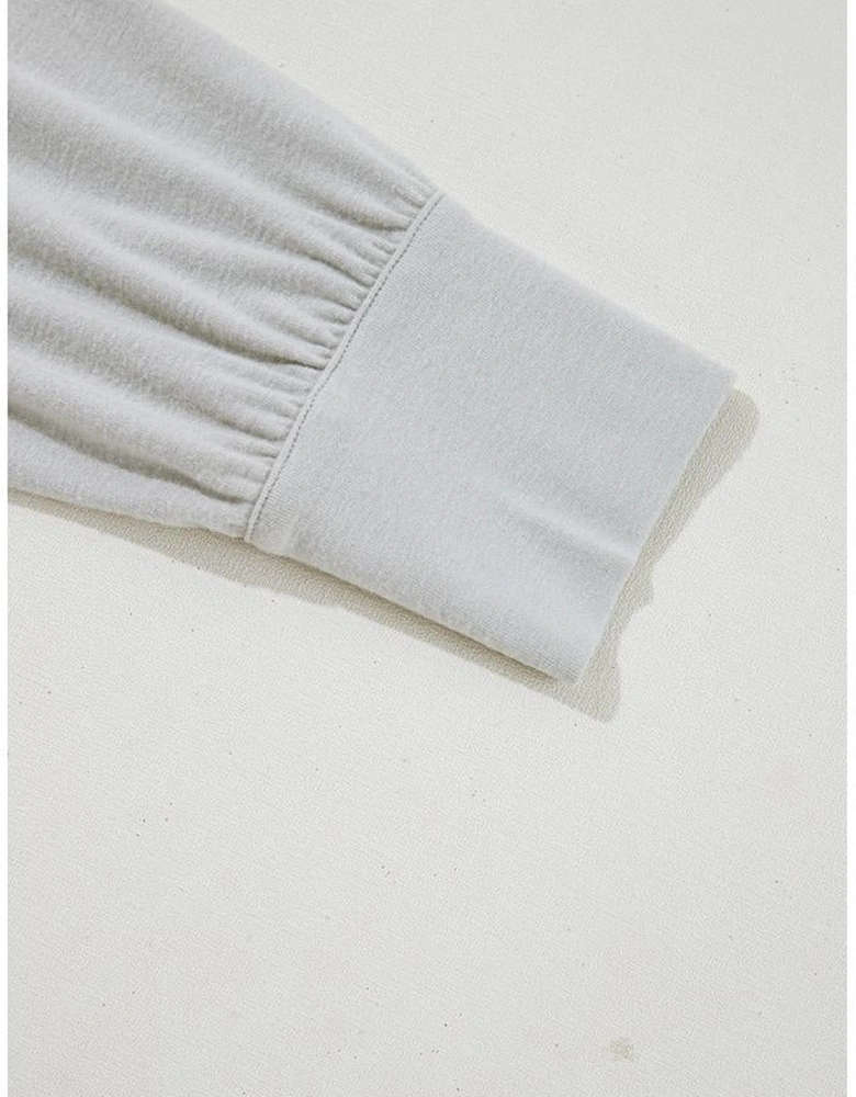 Gray 3 Pcs Crop Tank Top Shorts with Cardigan Lounge Set