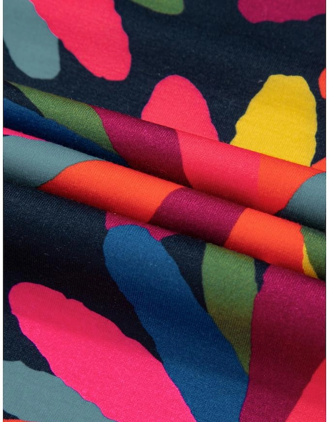 Black Plus Size Printed Long Sleeve and Pants Lounge Set