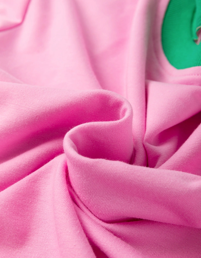 Bonbon Plus Size Contrast Trim T Shirt and Skirt Two Piece Set