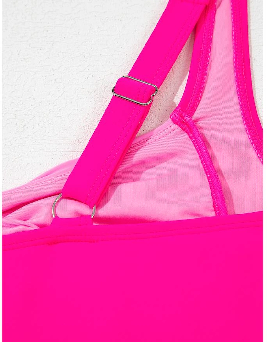 Bonbon Ruched Tummy Control Tankini 2pcs Swimsuit